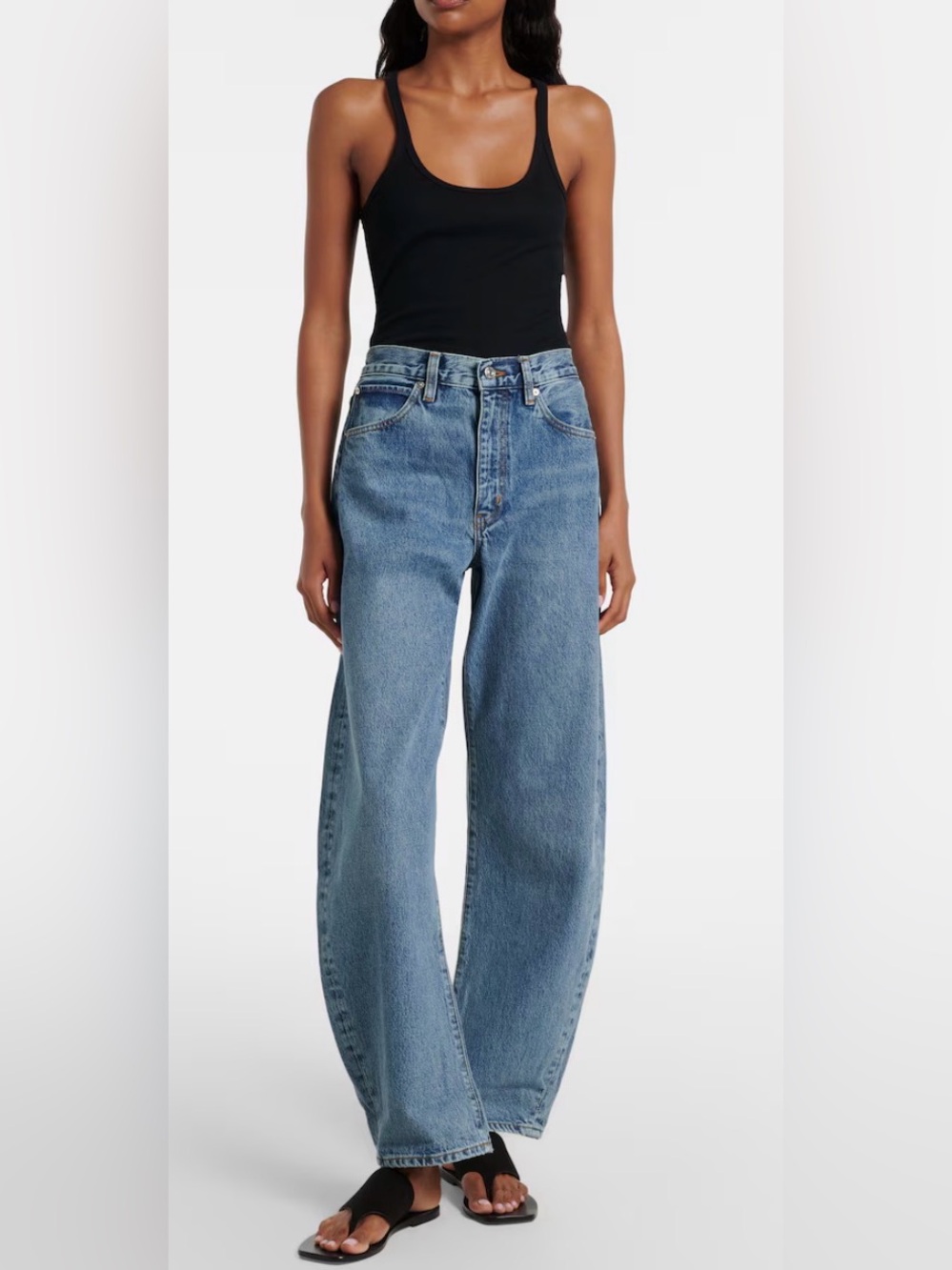 Frame Subtle barrel leg 100% Cotton Medium Wash Denim Jeans Size 29